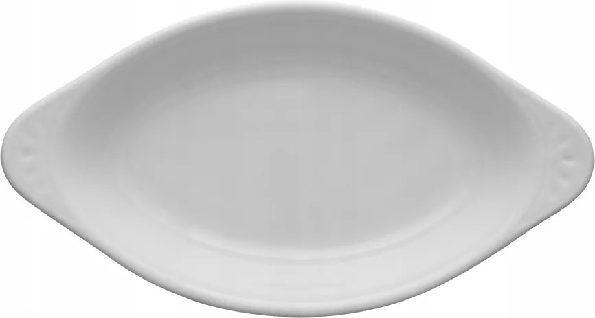 Lubiana Ameryka Ovális Tál Ételhez/Snackhez, 27 cm, Fehér Porcelán