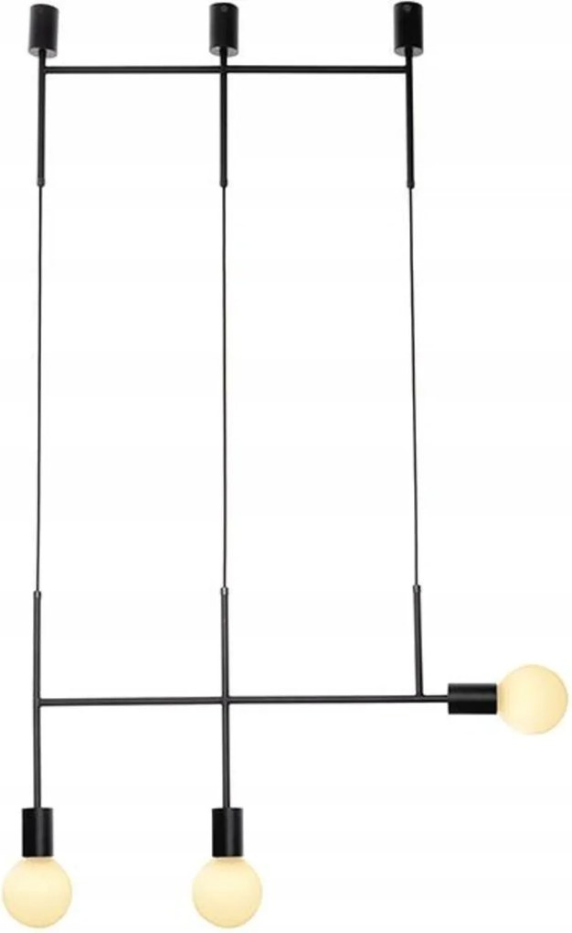 Aca Lighting függeszték 3XE27 fekete fém 64X4X110CM Kyoto TNK853P64BK