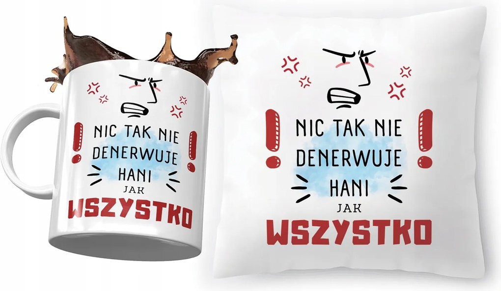 Hani párna ajándék bögre szett fényképes nyomtatással