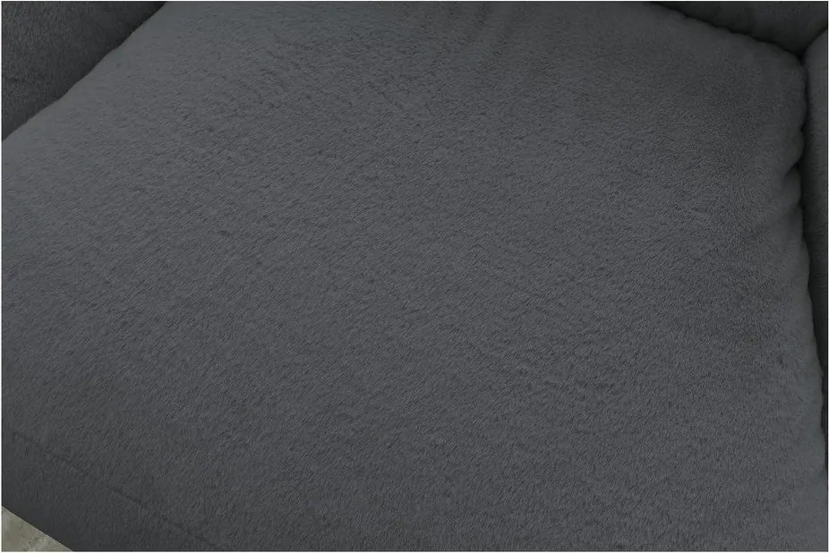 Sötétszürke műszőrme babzsákfotel Lilibet – Bobochic Paris