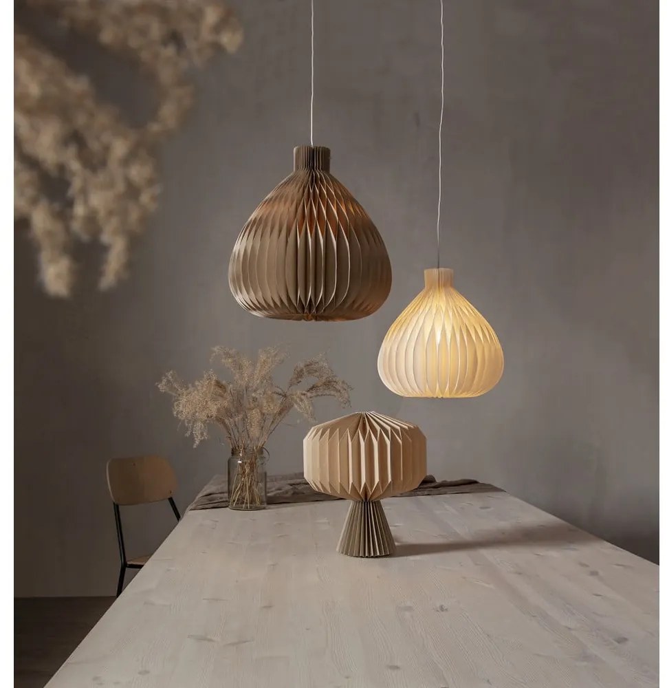 Krémszínű lámpabúra ø 28 cm Honeycomb – Star Trading