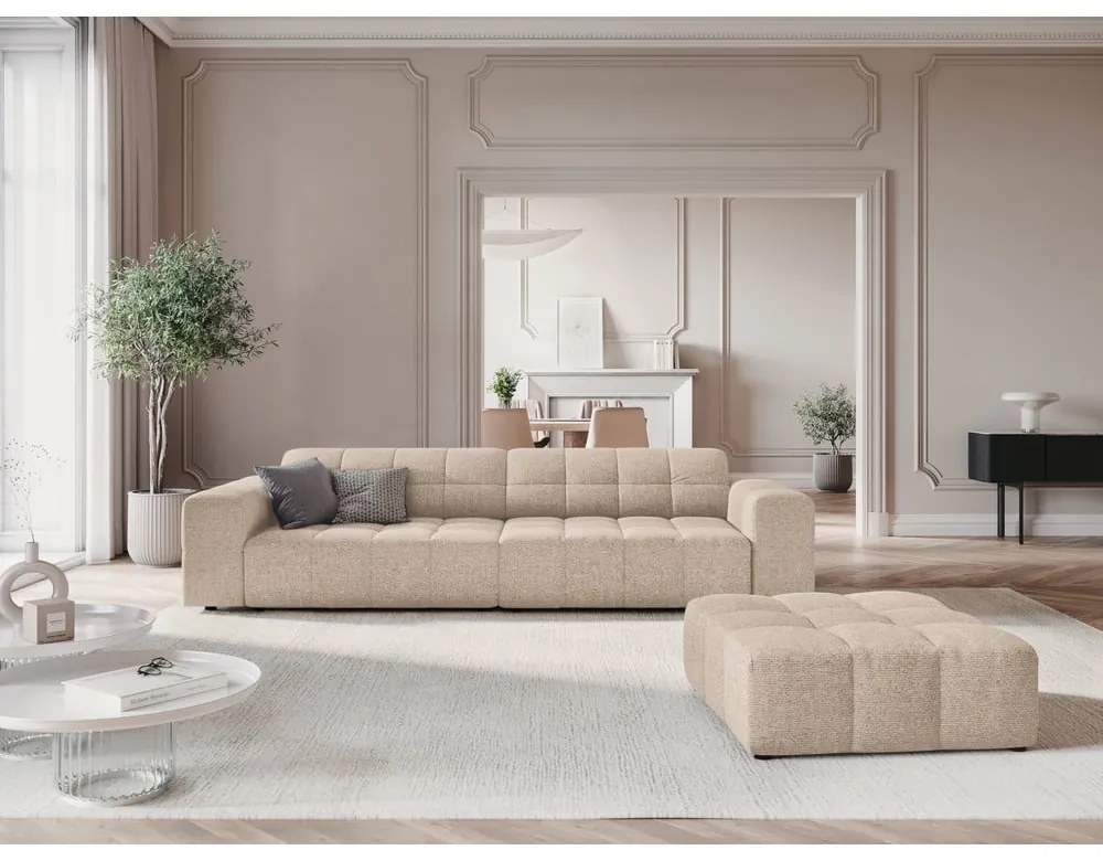 Bézs kanapé 244 cm Chicago – Cosmopolitan Design