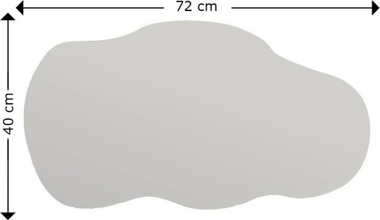 Tükör, fekete, 40 cm – TR116SAM1104
