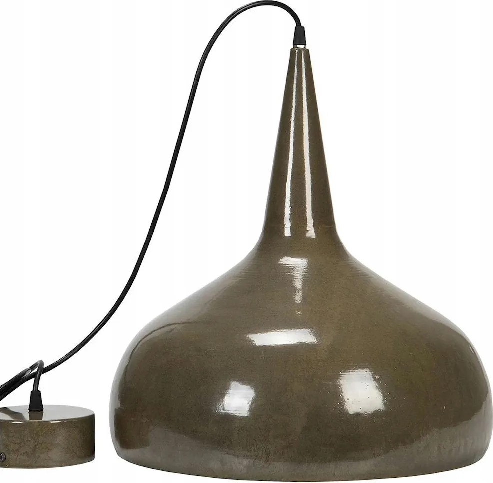 Loft Asztal Fölé Akasztható Mennyezeti Lámpa Fém Barna E27 42cm Nappaliba