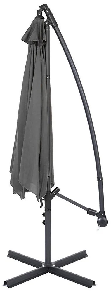 Függő napernyő 2,8 m, szürke