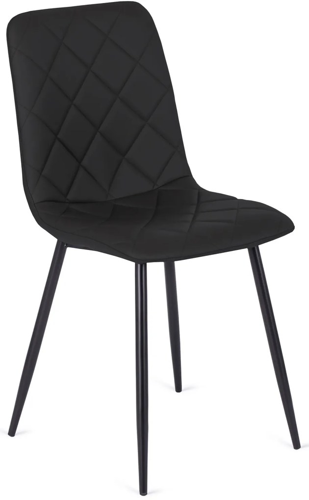 Fekete Eco-bőr Étkezőszék. BILI