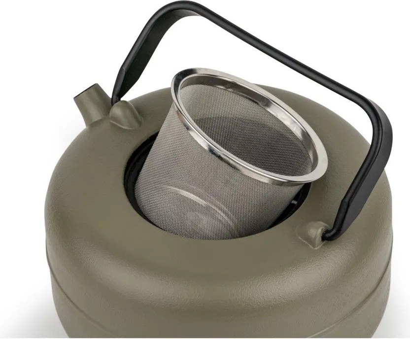 Khaki öntöttvas teáskanna szűrővel 750 ml Henan – Bredemeijer