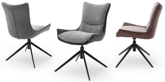 ZAIRA szék, 1 db, barna/piros