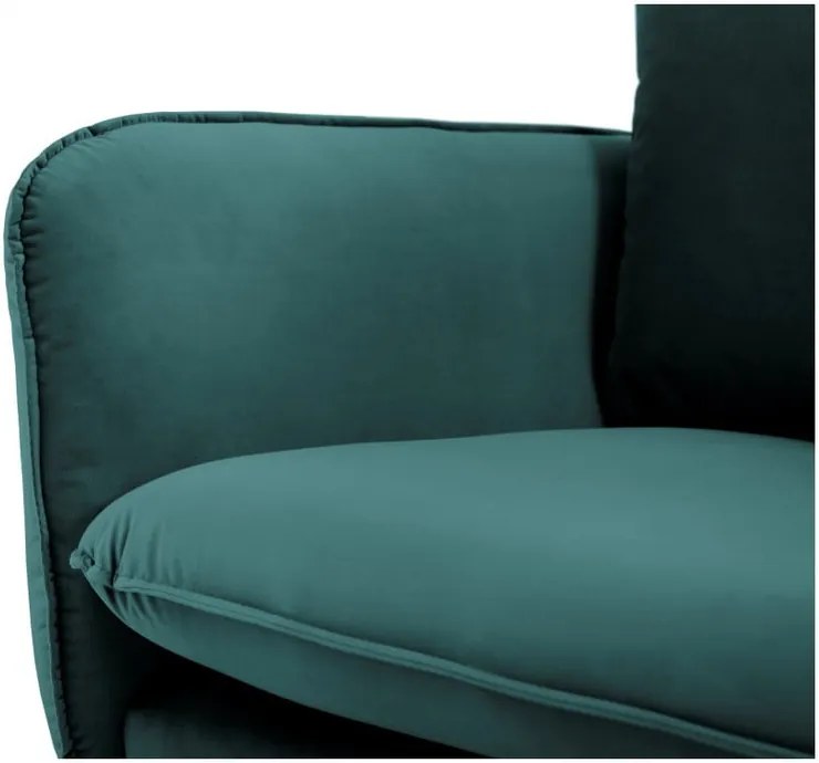 Vienna olajzöld bársony kanapé, 200 cm - Cosmopolitan Design