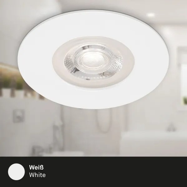 Brilo - KÉSZLET 4x LED Fürdőszobai beépíthető lámpa LED/4,9W/230V IP44 fehér