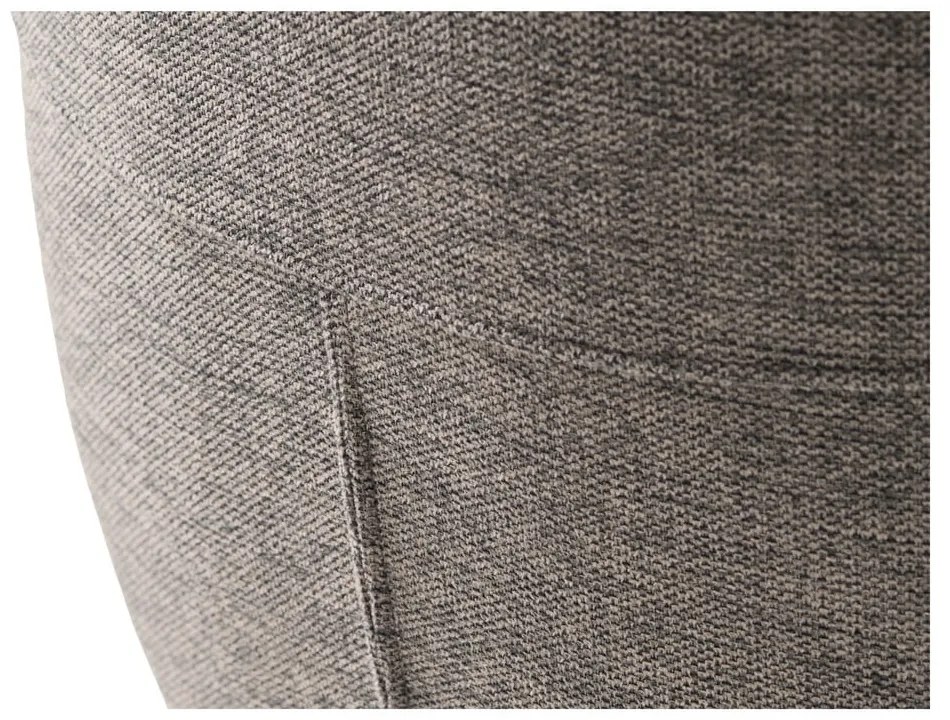 Szürke kárpitozott karfás étkezőfotel Roxana – Unique Furniture