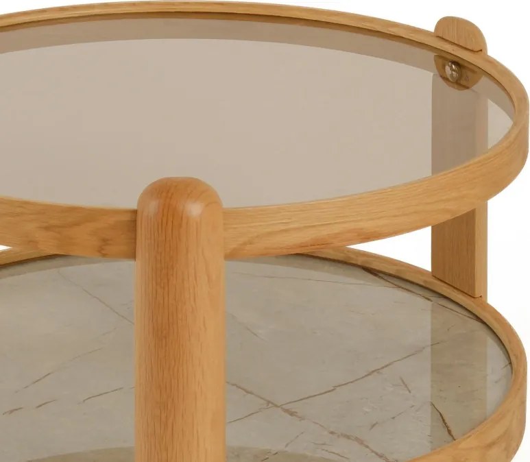 Golf 100 - Oak, Grey Marble