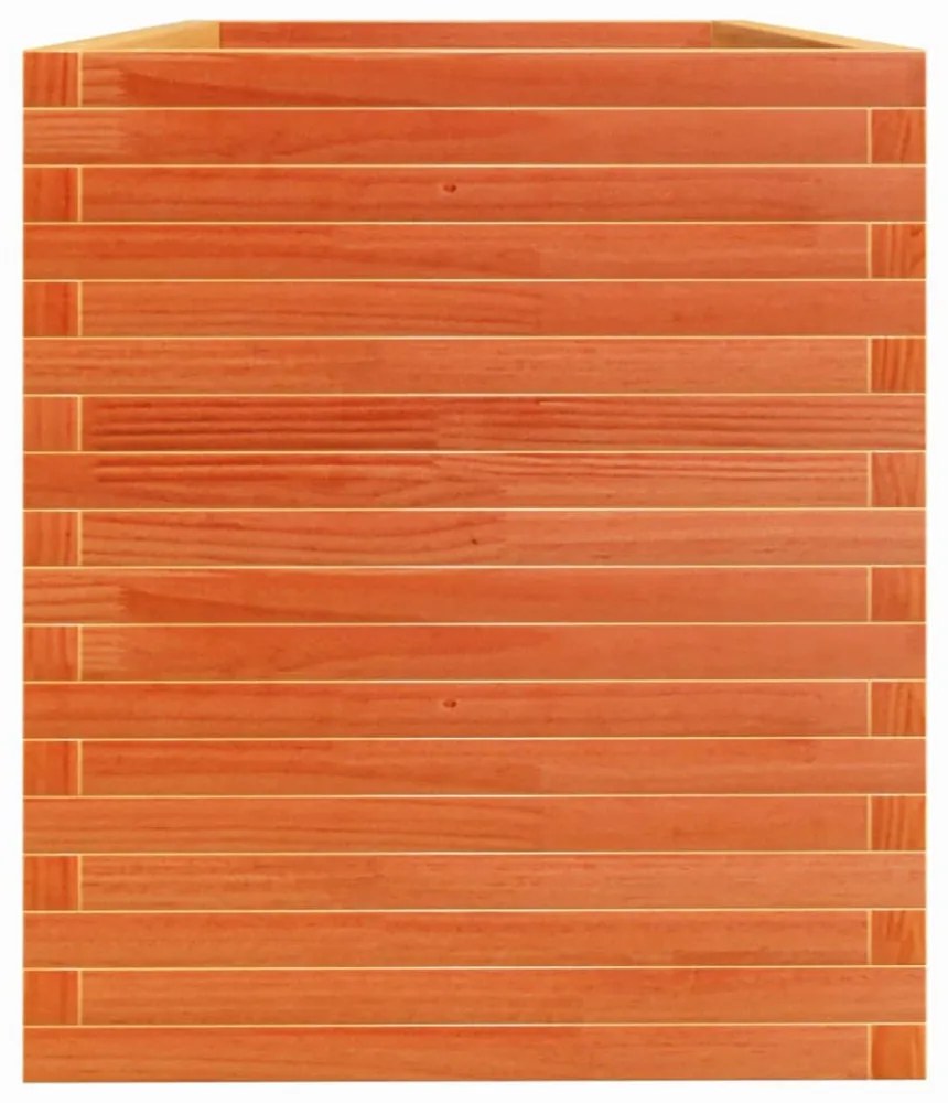 viaszbarna tömör fenyőfa kerti virágláda 110 x 60 x 68,5 cm