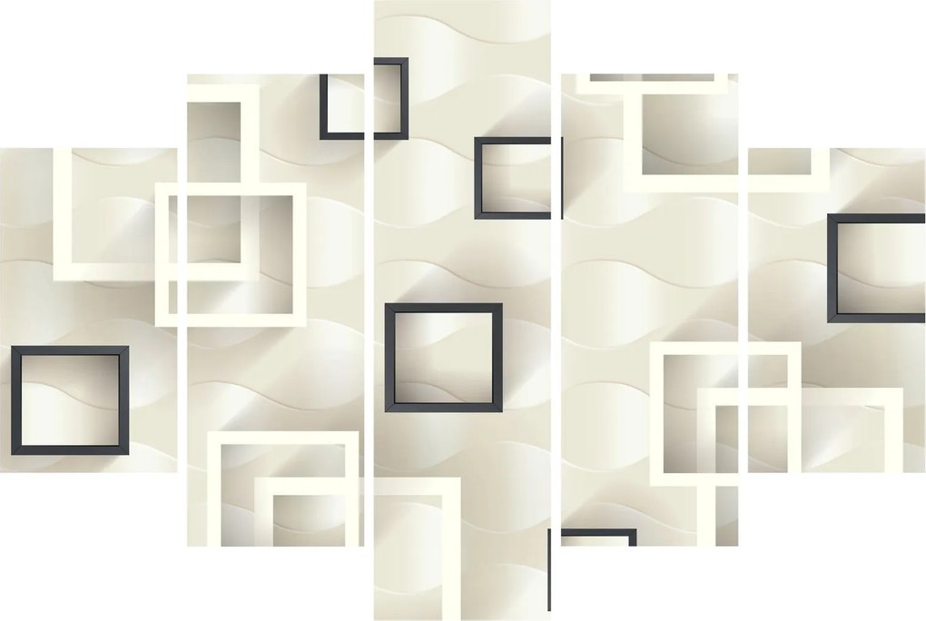 Geometriai absztrakt kép (150x105 cm)
