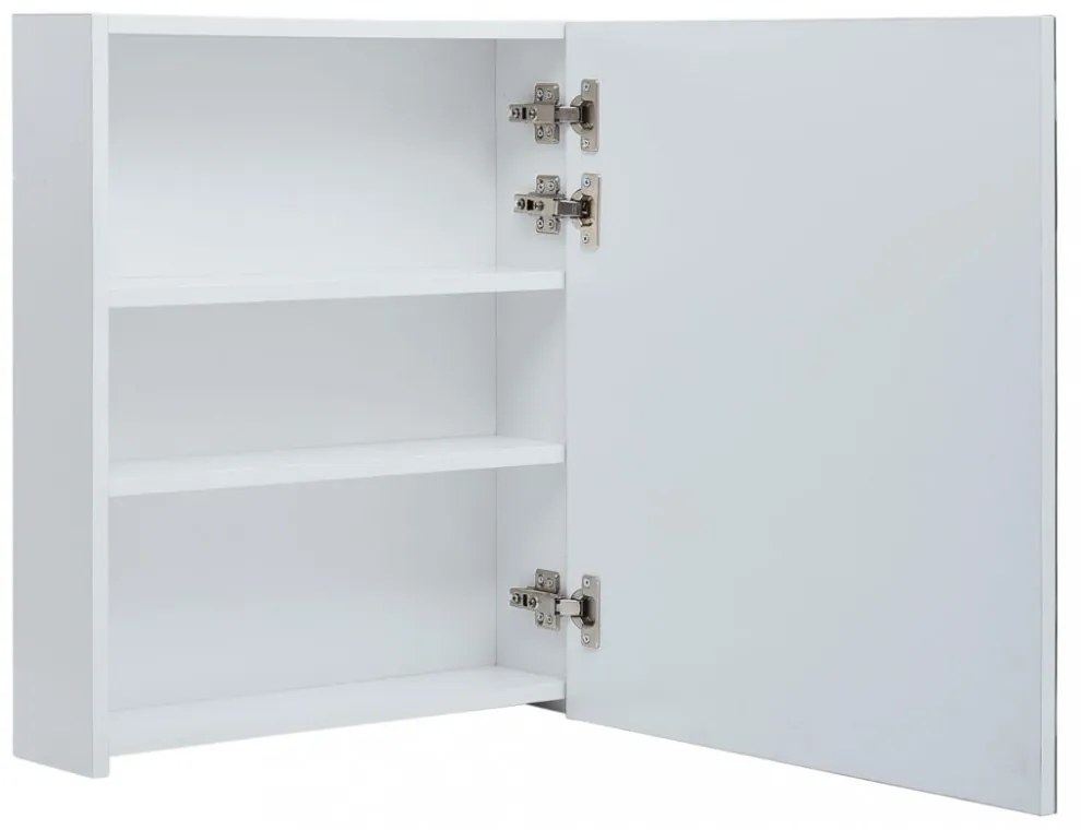 tükrös fürdőszobaszekrény LED világítással 50 x 13,5 x 60 cm