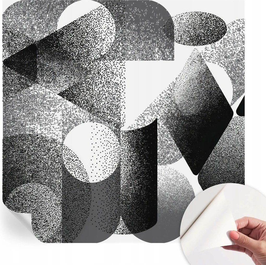 Gyönyörű öntapadós tapéta falra Geometrikus formák 250x250 cm