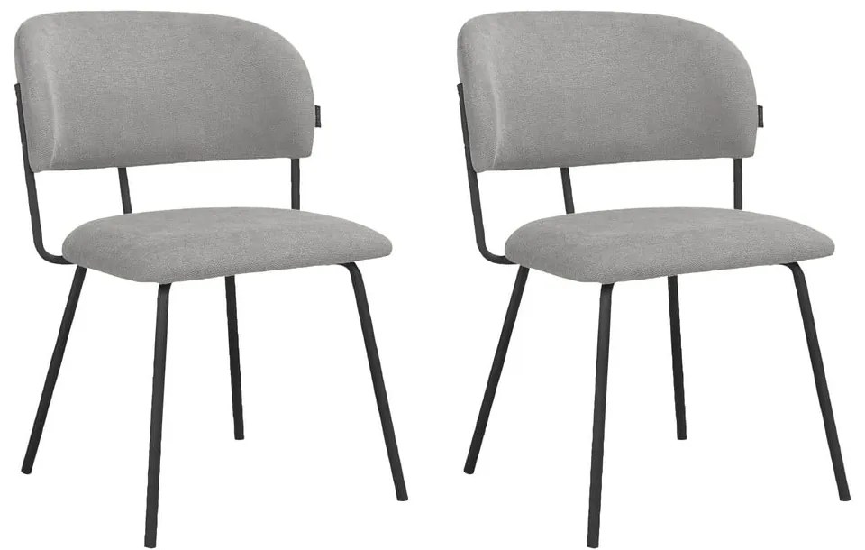 Szürke étkezőszék szett 2 db-os Claudia – Støraa
