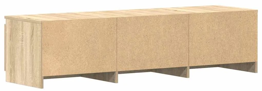 sonoma tölgy színű szerelt fa TV-szekrény 140 x 40 x 35,5 cm