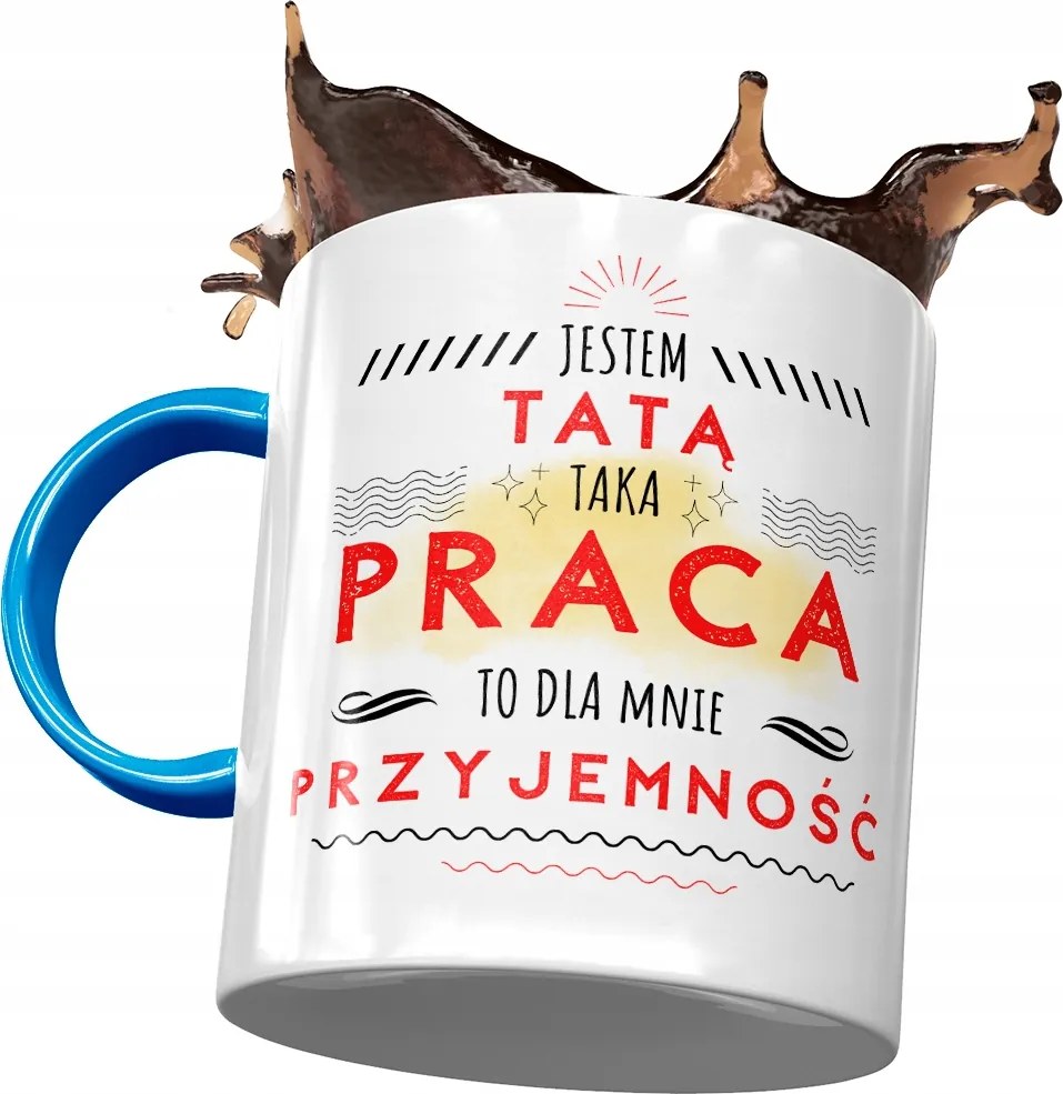 Kék Bögre Apának Apák napjára Ajándék Nyomtatott Fotóval