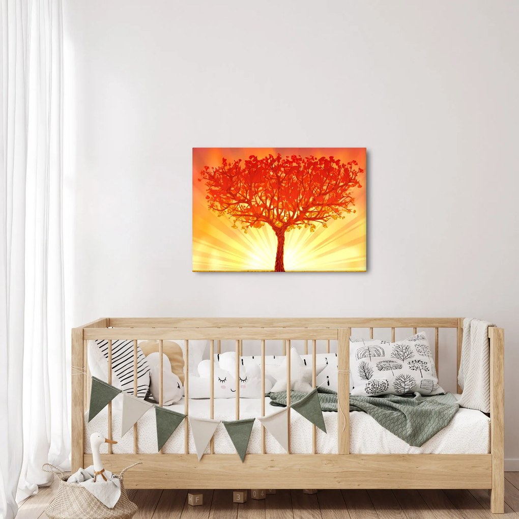 Kép - Fa a nap ragyogásában (70x50 cm)