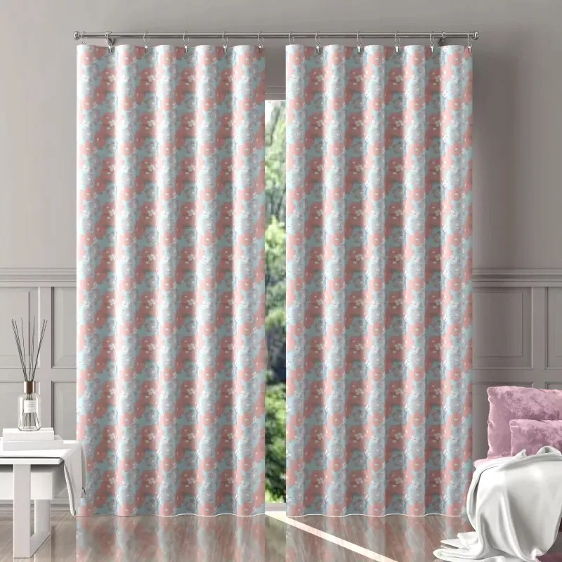 Klasszikus szalagfüggöny Narancsvirágok 180x250cm