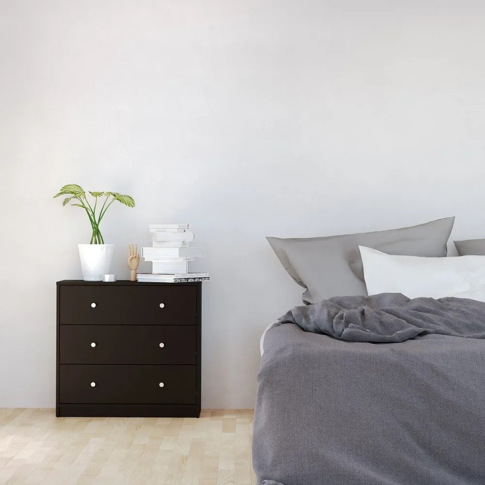 May fekete komód, 72 x 68 cm - Tvilum