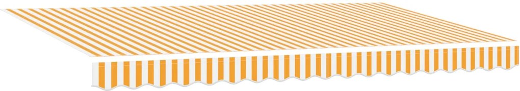 vidaXL Behúzható napellenző Sárga 350 x 200 cm szövet