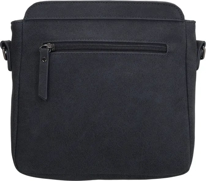 Sötétkék steppelt keresztpántos táska „Diadem”