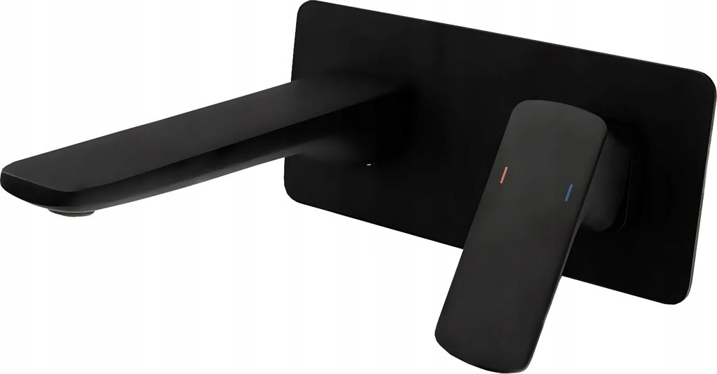 Cubic Fekete Falsík Alatti Mosdó Csaptelep Négyzet