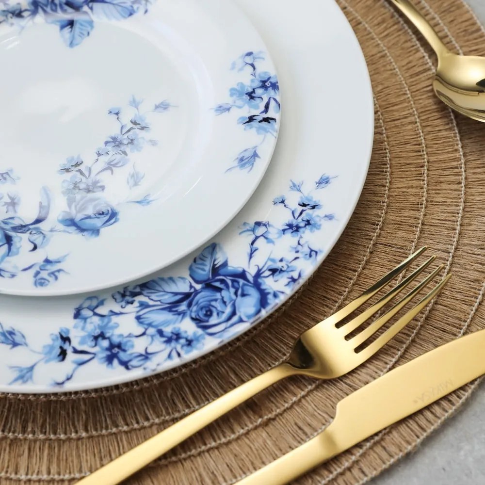 Aranyszínű rozsdamentes acél evőeszköz készlet 16 db-os Diseno – Mikasa