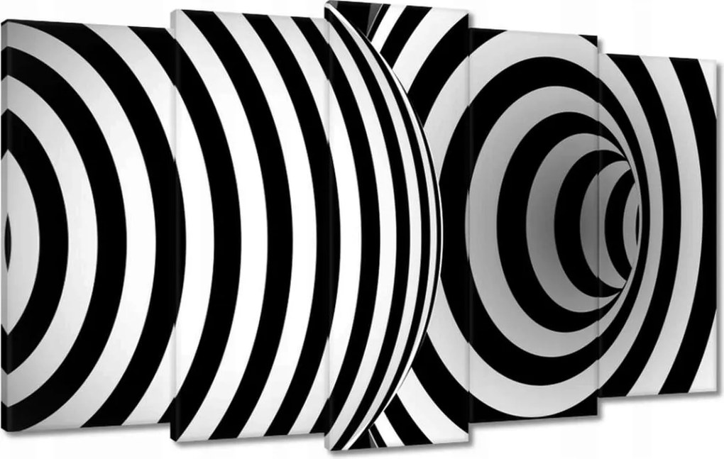 Festmények 100x60 Absztrakt fekete-fehér