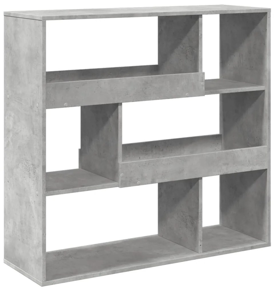 betonszürke szerelt fa térelválasztó 100 x 33 x 94,5 cm