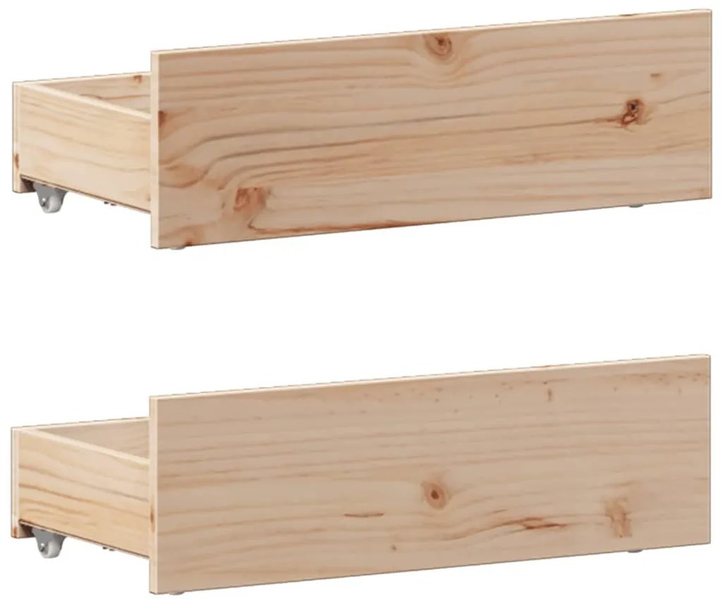 tömör fenyőfa könyvespolcos ágy matrac nélkül 75 x 190 cm