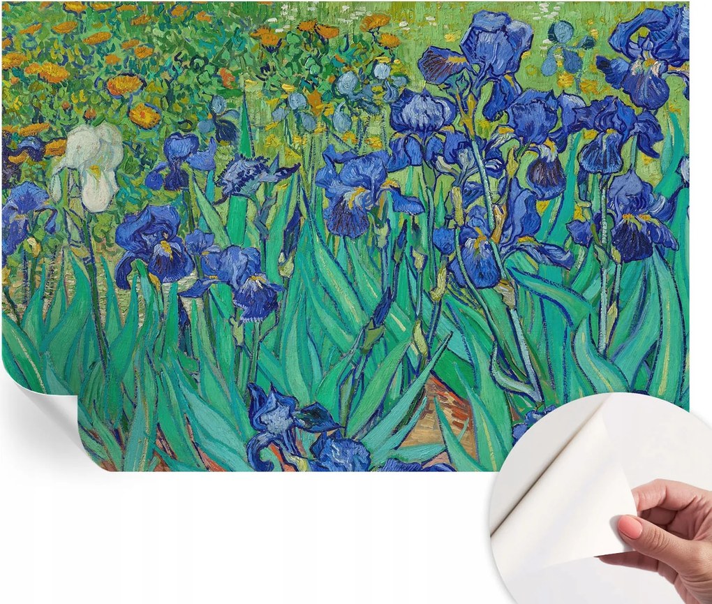 Mosható öntapadós fotótapéta étkezőbe Kerti virágok 152x104 cm