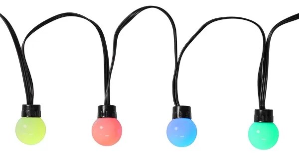 Nedis WIFILP02C48 - LED RGB Dekoratív lánc 48xLED 13,8m IP65 Wi-Fi Tuya