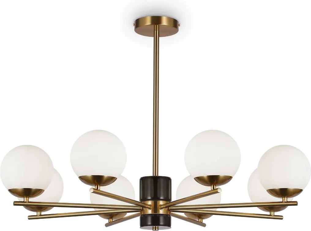 Maytoni modern csillár marble fehér sárgaréz mymod187pl-08bs
