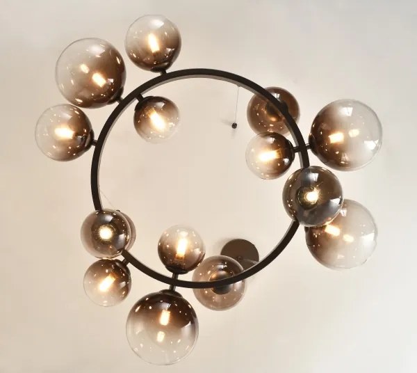 Brilagi - LED csillár kábelen MILLA 15xG9/3W/230V barna/füstbarna