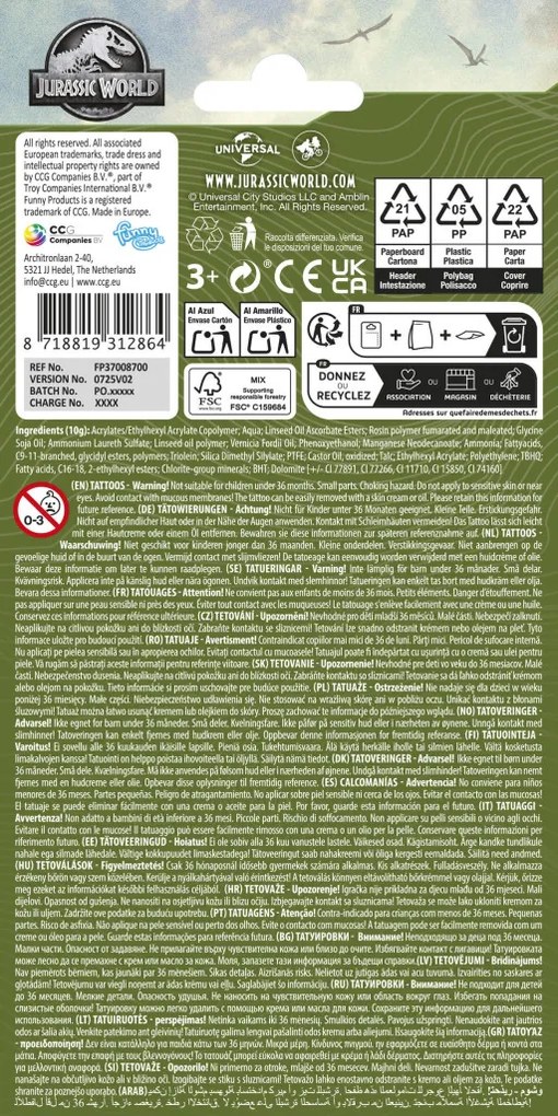 Jurassic World Wild tetkó 12 db-os