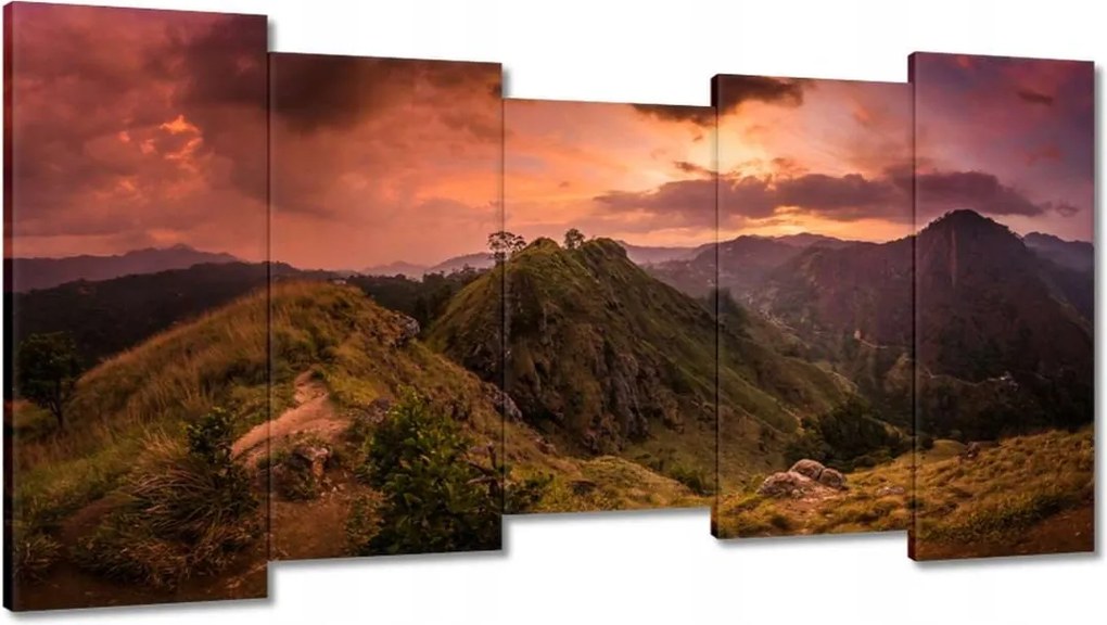 Festmények 150x80 Tájkép hegyekkel Tájkép