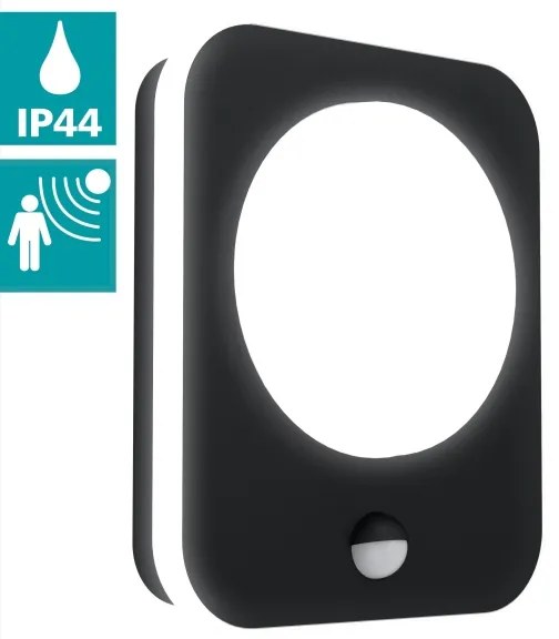 Eglo 99584 - LED Kültéri fali lámpa érzékelővel MADRIZ LED/9W/230V IP44