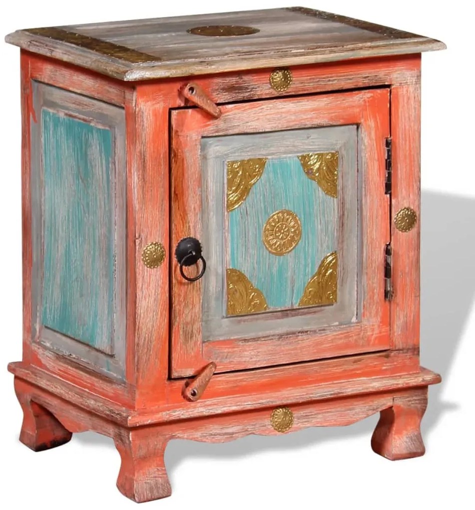 Narancssárga tömör mangófa éjjeliszekrény