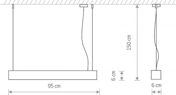 NOWODVORSKI 7547 SOFT Modern Led Függesztett Lámpa T8 IP20