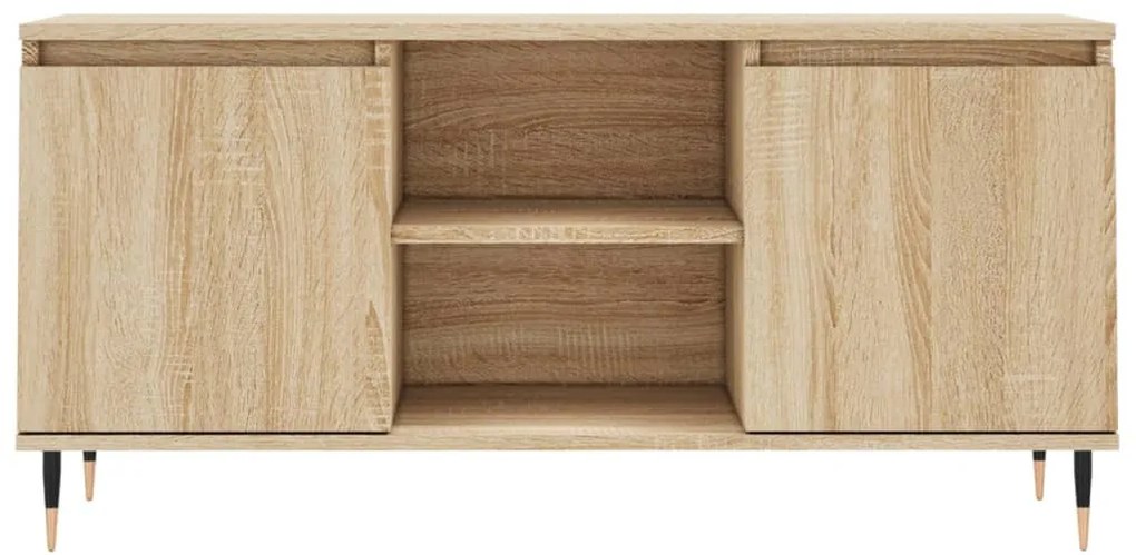 sonoma tölgyszínű szerelt fa TV-szekrény 104x35x50 cm