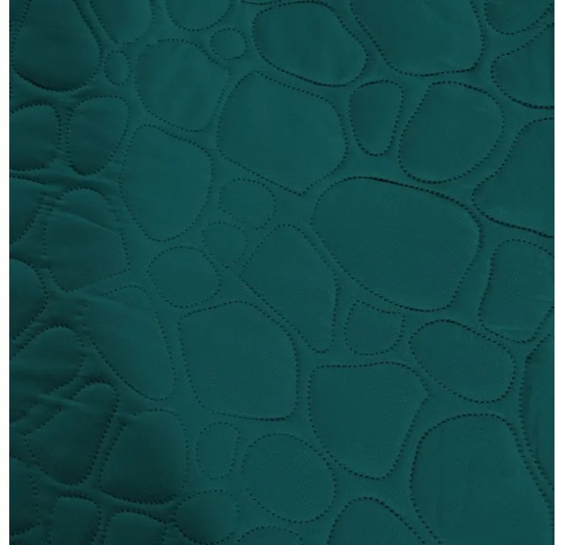 Tyrkizkék ágytakaró STONE mintával Méret: 200 x 220 cm