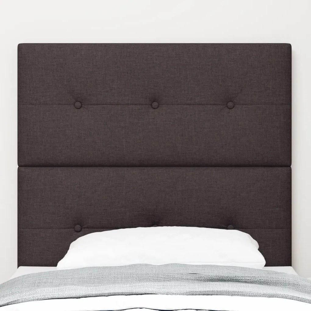 Fejtámla Gombos Tűzésű Sötétbarna 80 cm Szövet