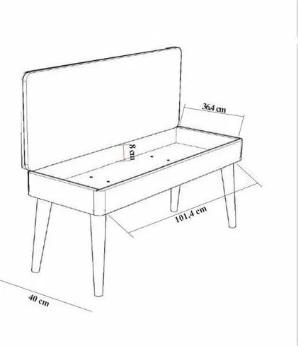 Vina Atlantic Pine and Green étkészlet, 4 db