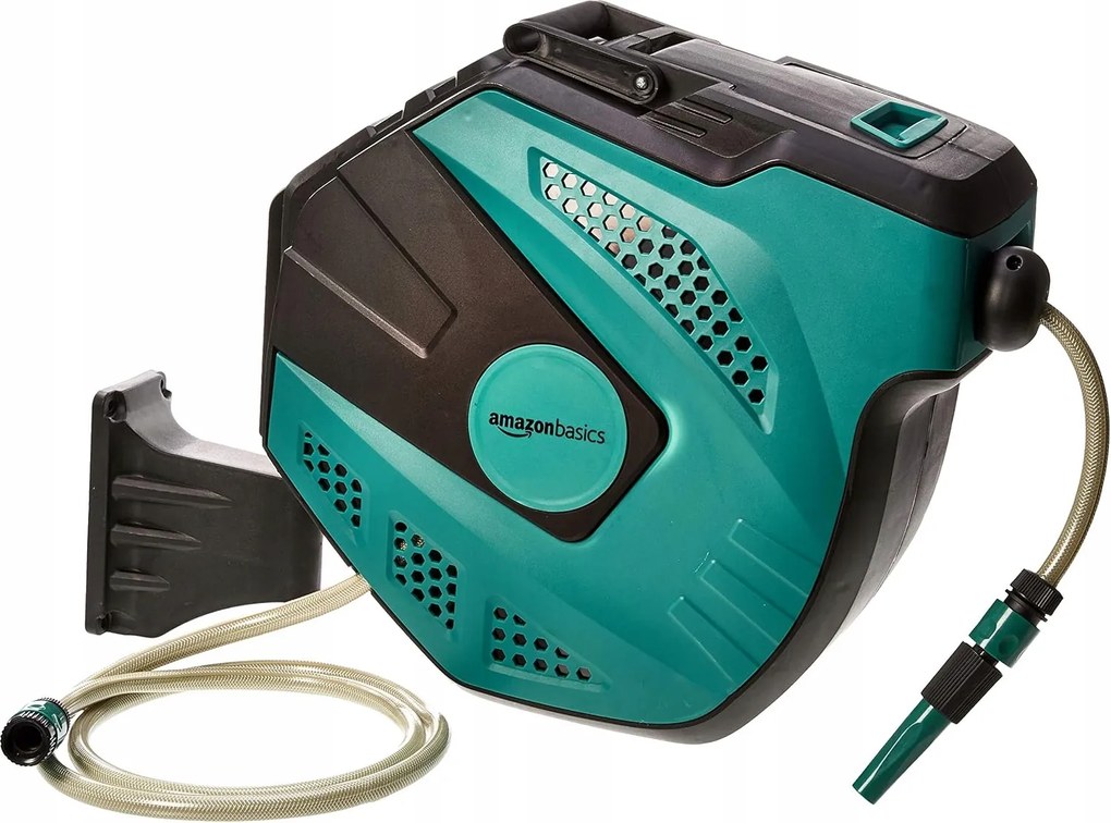 Amazon Basics 35m-es kerti tömlőtekercselő dob falra szerelhető