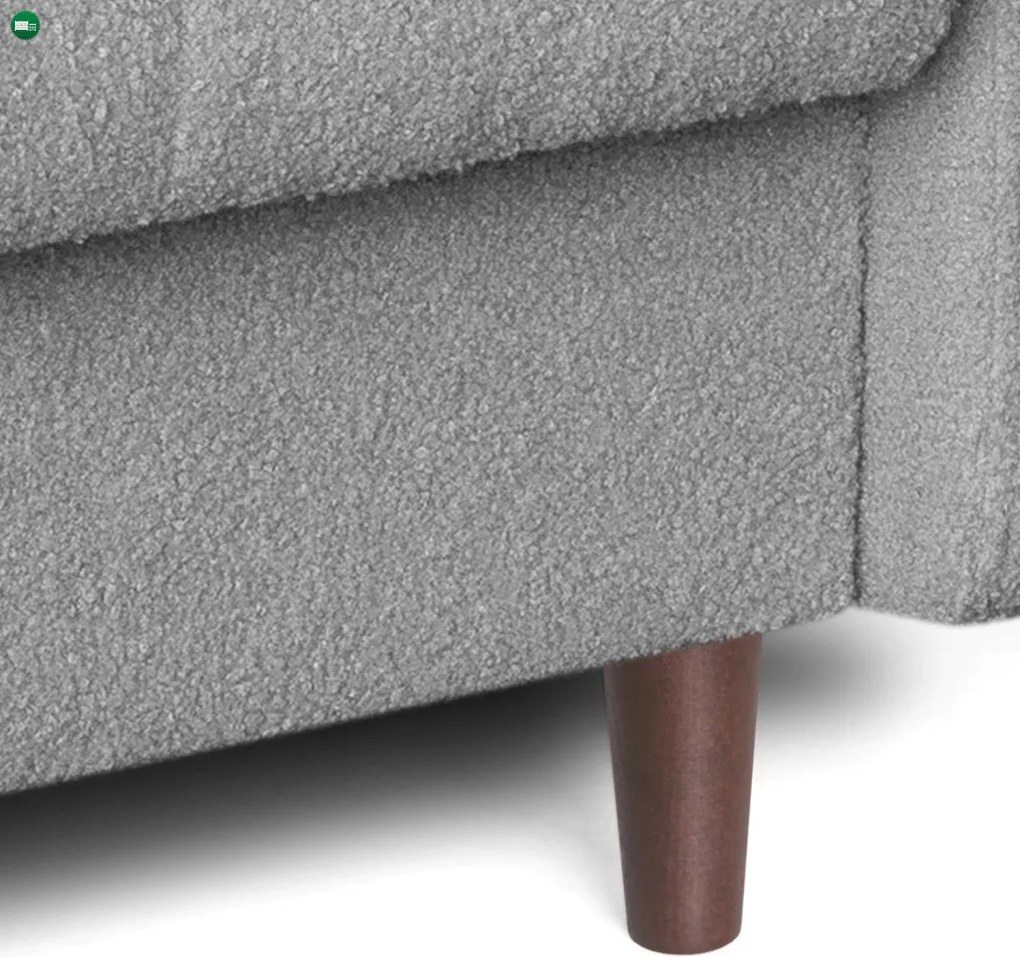 Sofa Rozkładana TIVOLI Szara Boucle