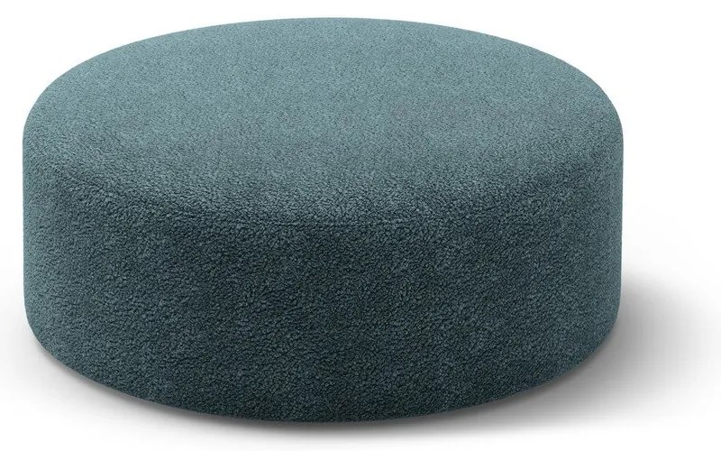 Petróleum színű buklé puff Dia – Micadoni