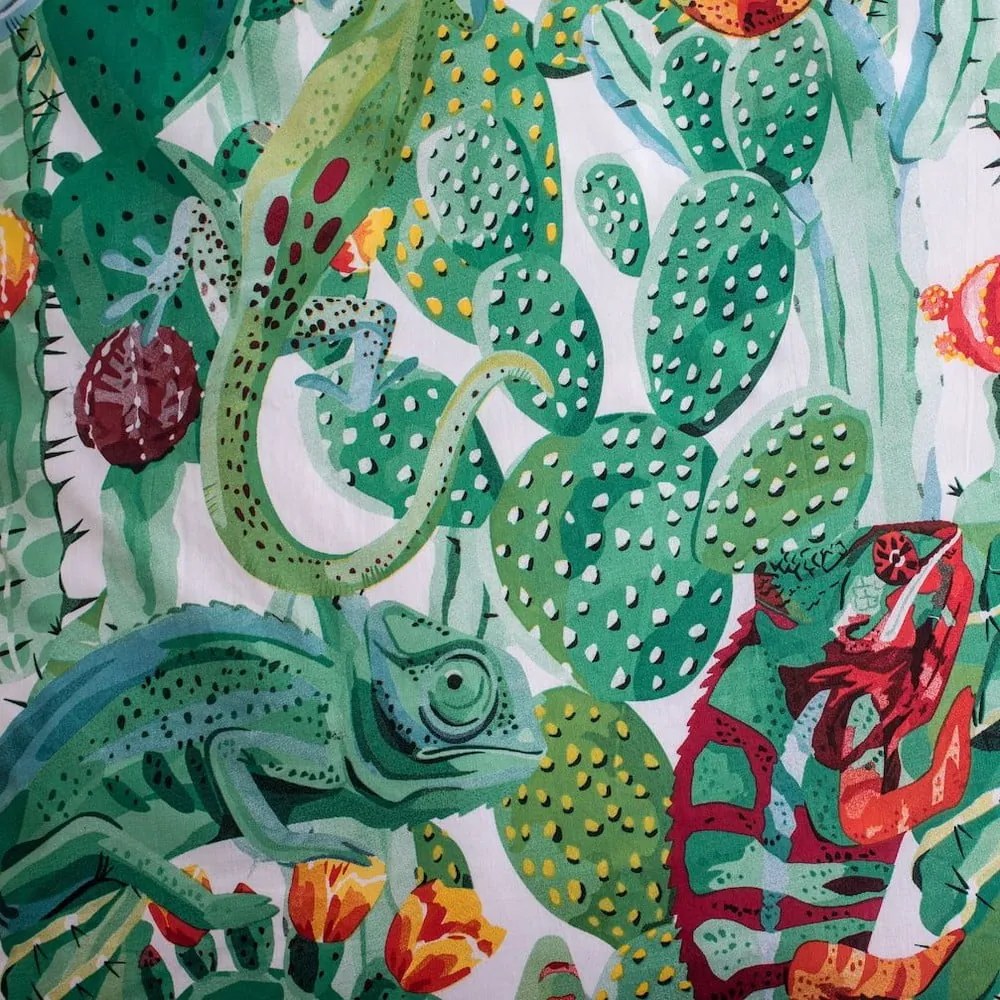 Zöld egyszemélyes pamut gyerek ágyneműhuzat világító hatással 140x200 cm Chameleon – Jerry Fabrics